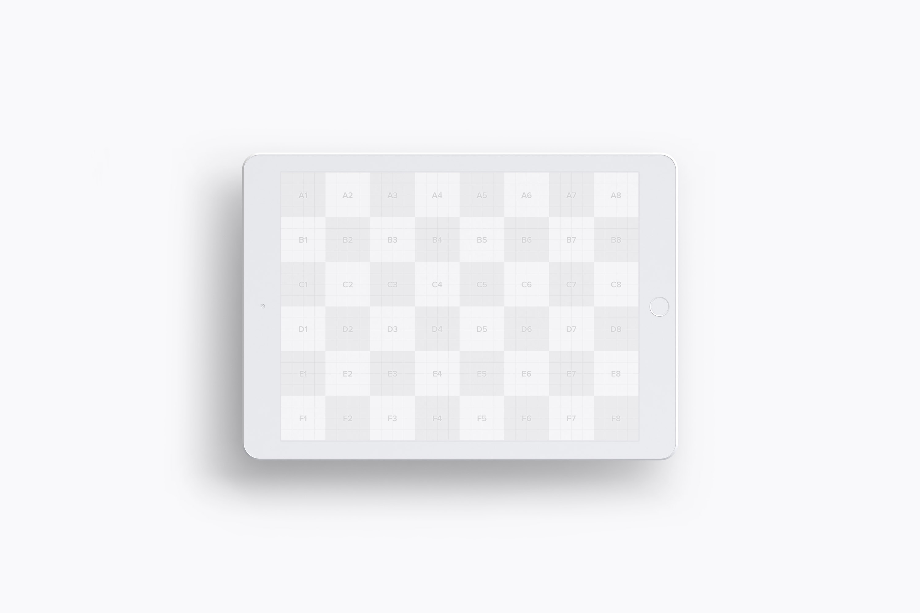 iPad平板电脑屏幕演示俯视图样机04 Clay iPad 9.7 Mockup 04插图(1)