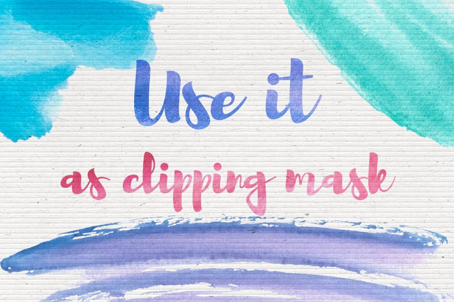 400种风格水彩创意纹理 Watercolor 400 png textures插图(1)