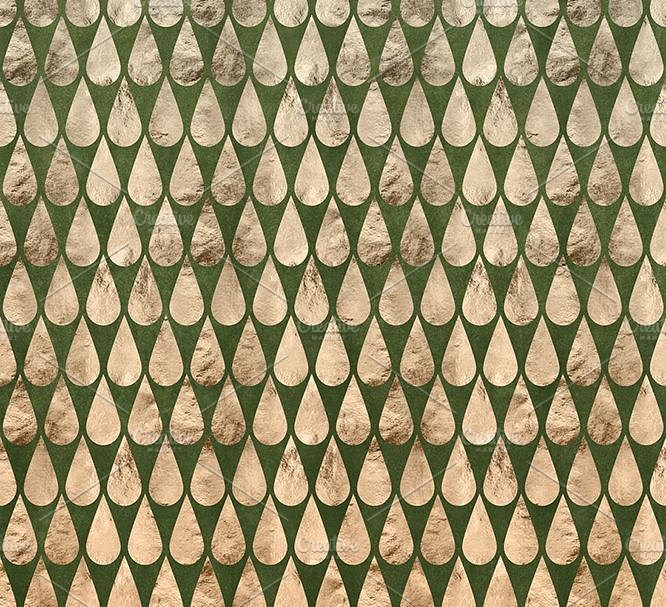 玫瑰金箔背景纹理 Neptune’s Gate Rose Gold Patterns插图(1)