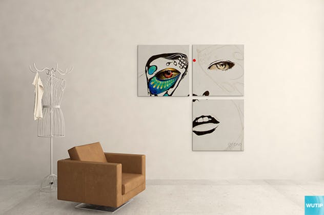 室内橱窗艺术画展样机模板Vol.4 Art Wall Mockups Vol.4插图(12)