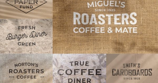 Logo设计做旧工艺效果图样机模板v2 Craft Old Logo Mockups vol.2