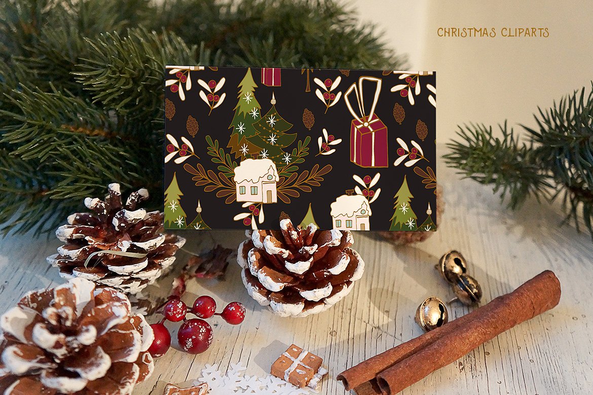 圣诞节剪贴画矢量素材合辑下载[jpg,png,eps]插图(3)