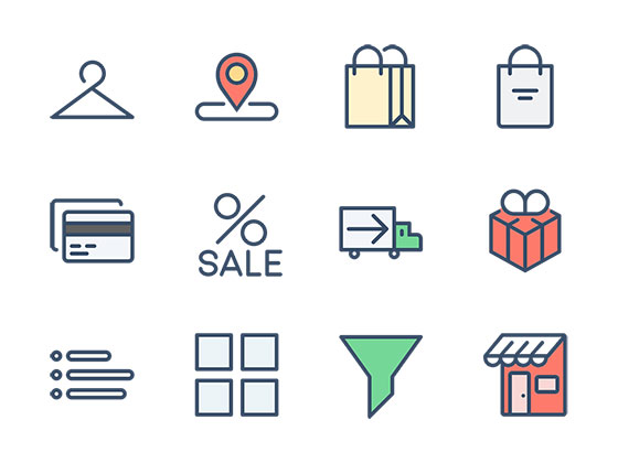 21 枚购物类图标素材之家精选sketch素材