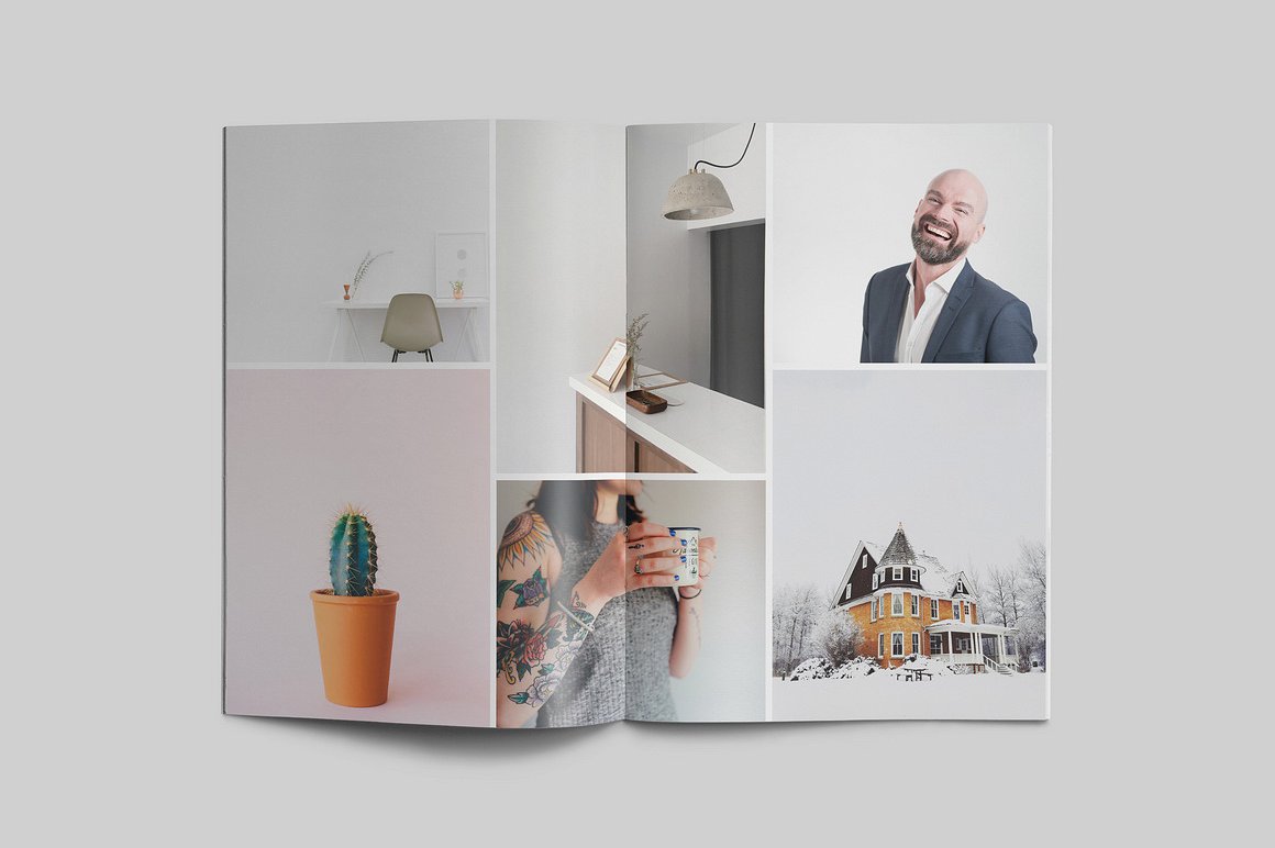 100页漂亮极简的商业化杂志模板下载[indd]插图(39)