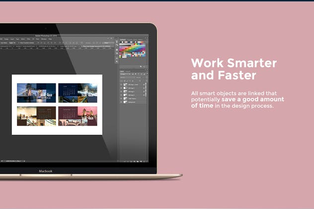 台历日历设计效果图样机素材库精选模板v2 Desk Calendar Mock-Up vol.2插图(5)