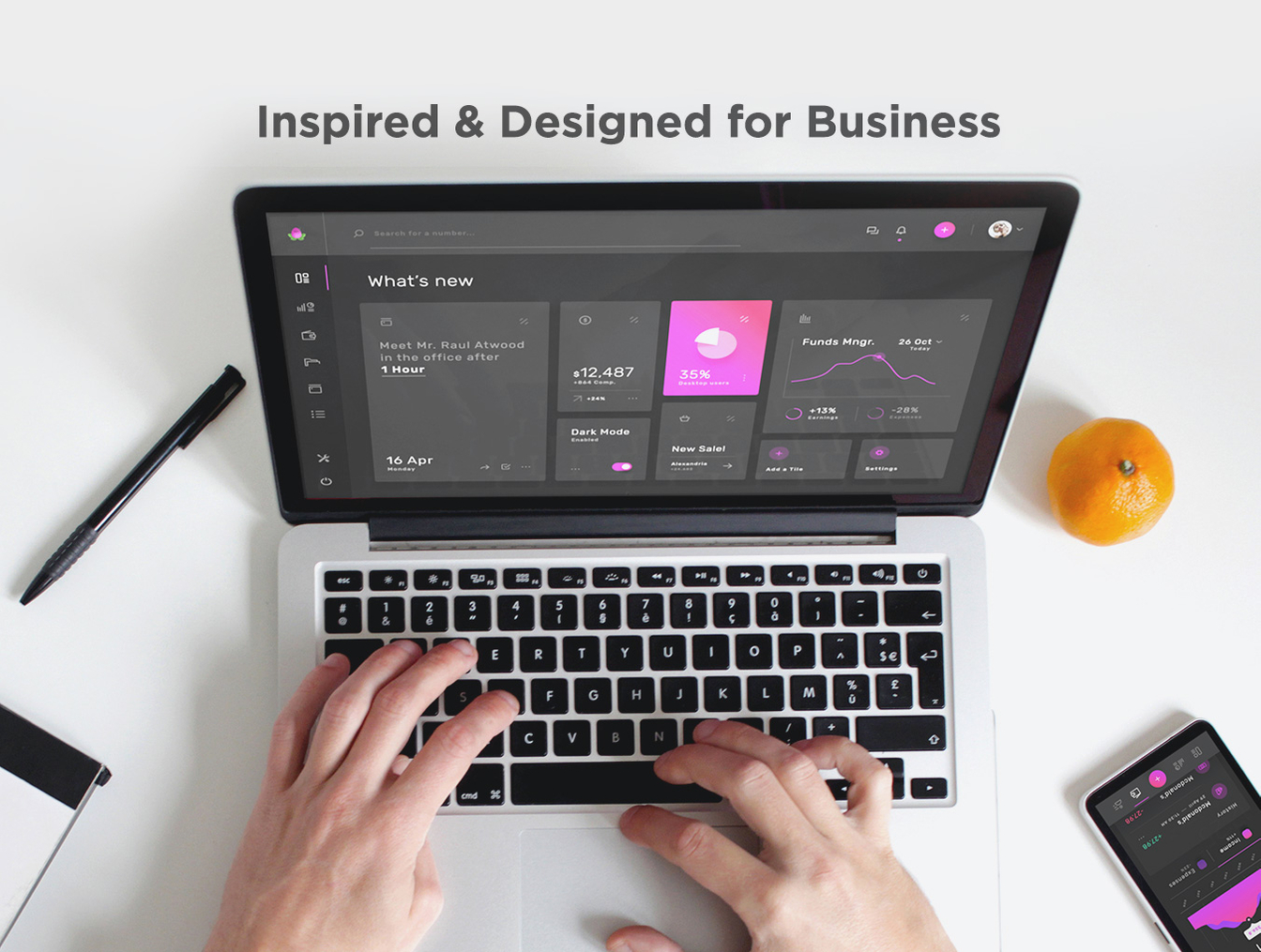 素材库下午茶：超美的响应式后台Dashboard仪表盘模板下载[PSD,Sketch,H5,Web]