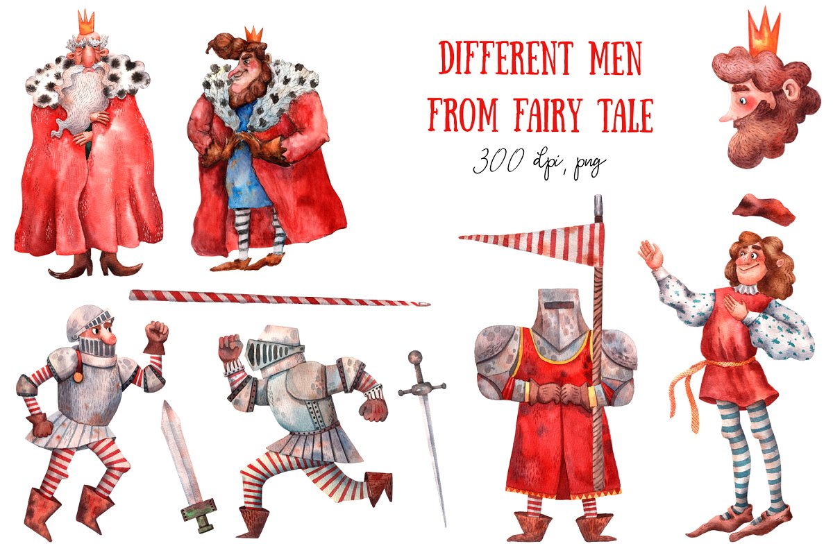 古老的童话故事水彩插画合集插图(19)