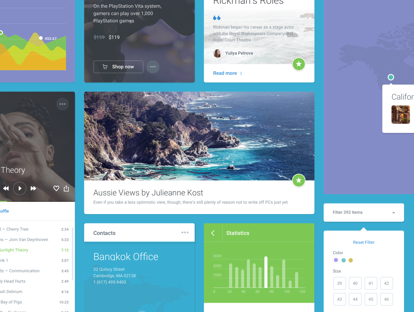 一套精美的网页UI组件套装[Sketch,PSD]插图(2)