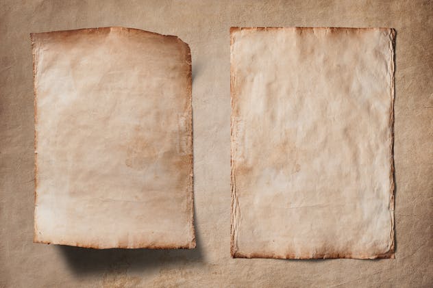 复古破旧纸张纹理 Old Isolated Papers and Textures插图(1)