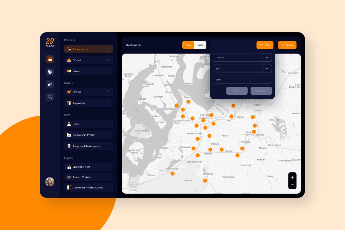 美食主题网站/平台餐厅管理界面UI设计模板 29Foodie Food Admin Restaurant Ui – FP插图(3)