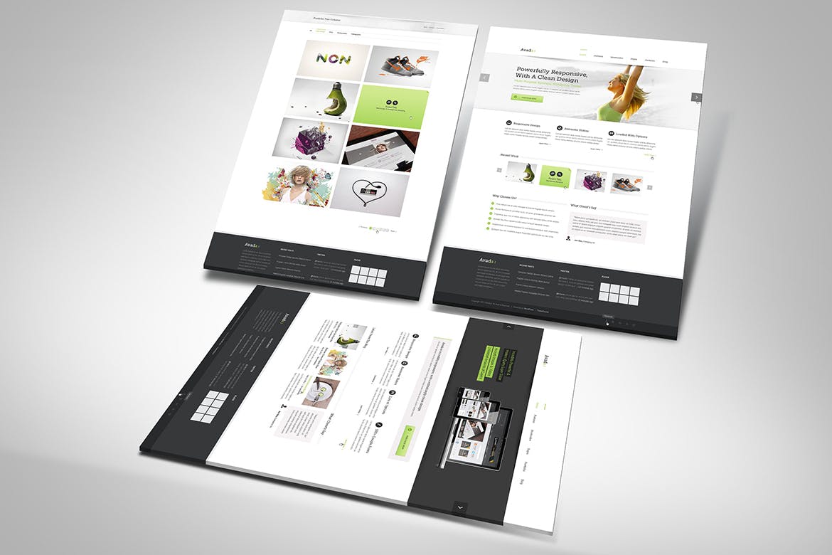 网站UI设计3D展示图样机模板 3D Web Presentation Mockup (V1)插图(2)