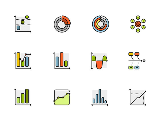 50 枚商务图表图标素材之家精选sketch素材