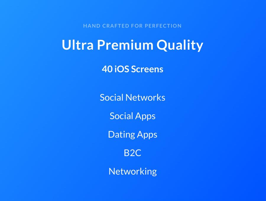 素材库下午茶：优雅的常规功能iOS APP UI KIT套装下载插图(1)