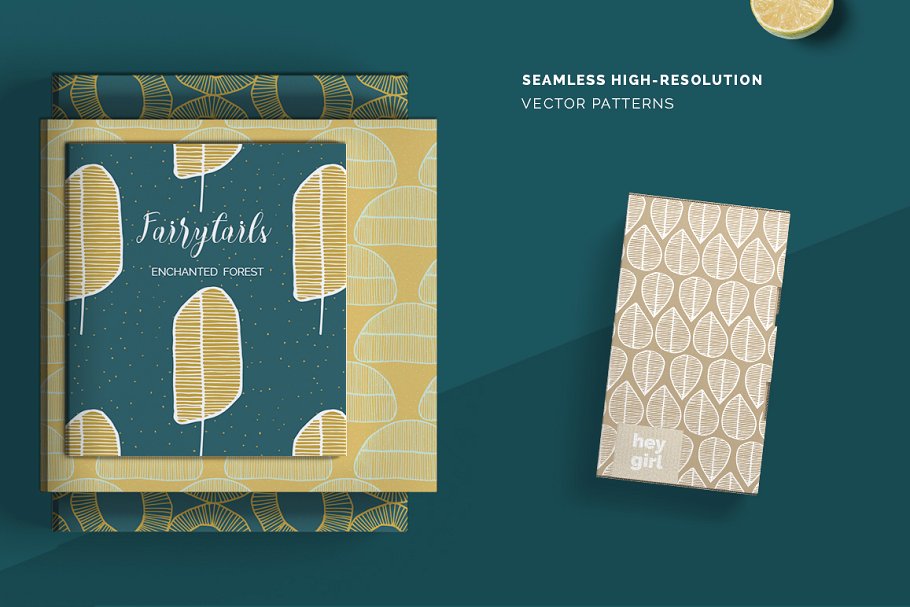 春天森林无缝图案纹理 Spring Forest Seamless Patterns插图(3)