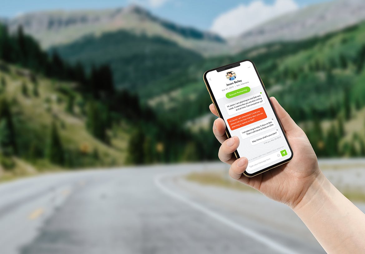 手持iPhone 11手机场景屏幕预览样机模板 iPhone 11 Pro on Hand Mockup插图(2)