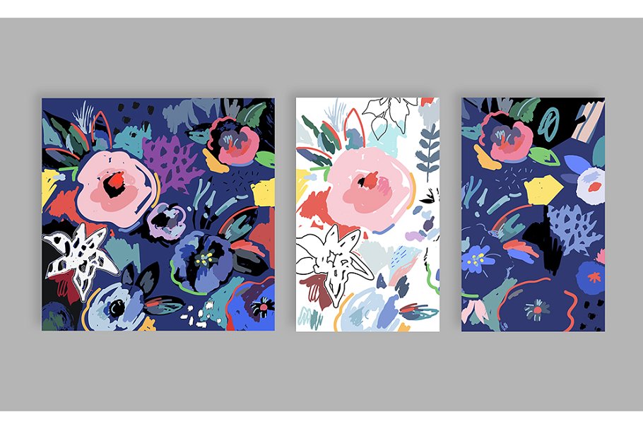 手绘花卉剪贴画 FlorART creative collection插图(2)