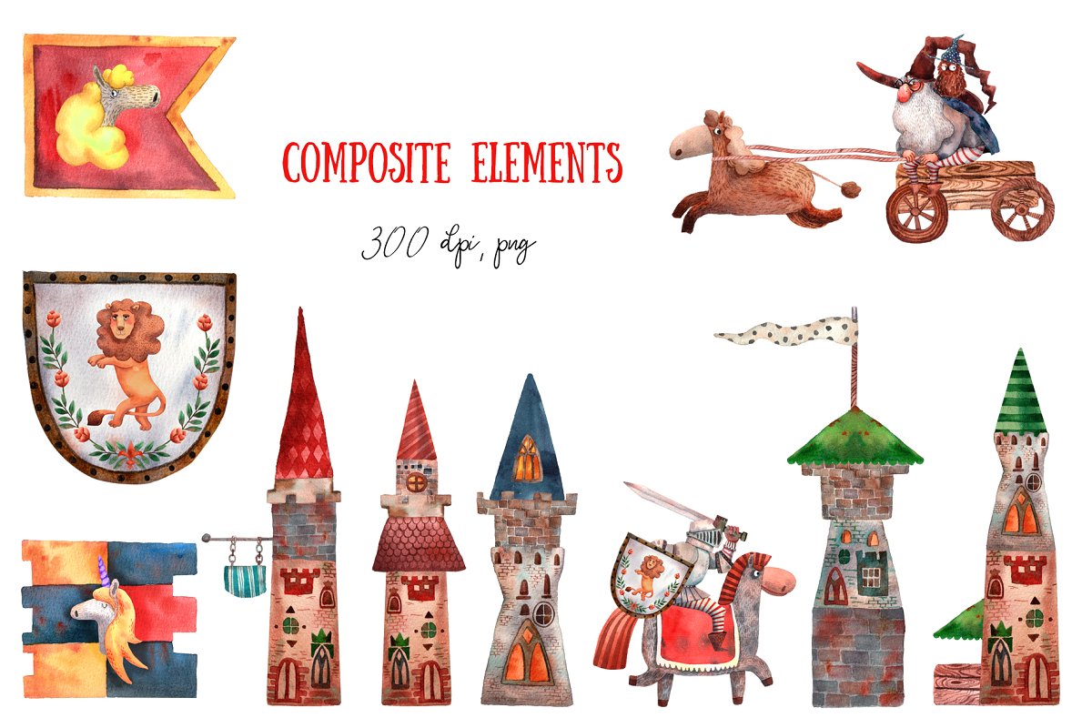 古老的童话故事水彩插画合集插图(14)