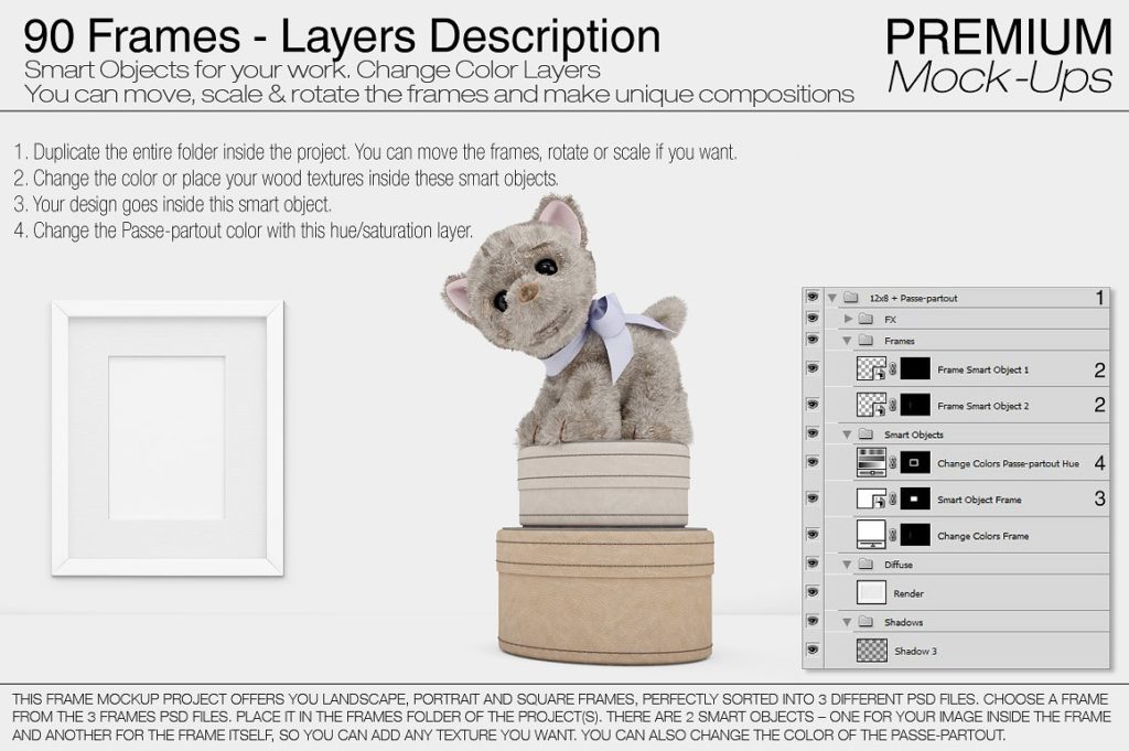 一组适合儿童的相框场景Mockups下载[psd]插图(6)