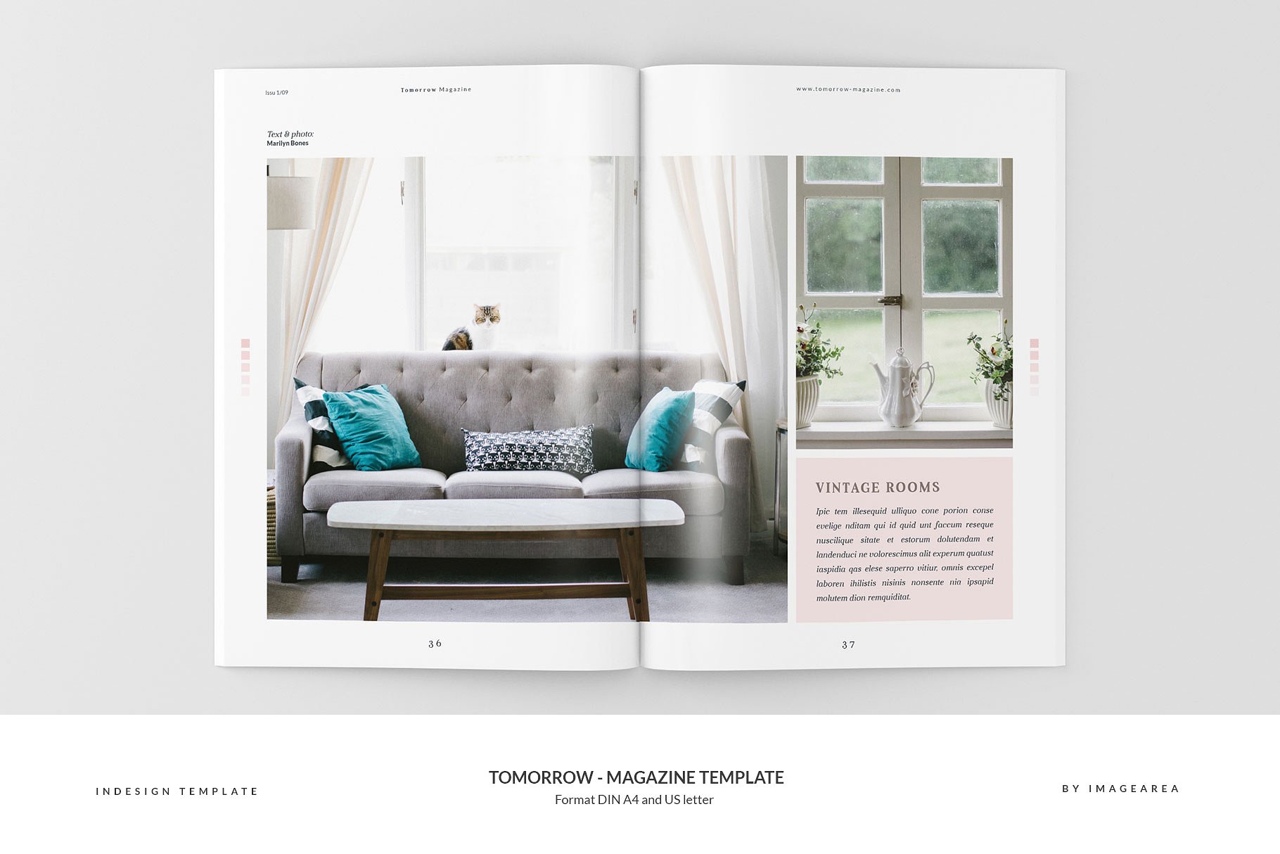 图文并茂排版优秀的专业杂志模板 Tomorrow – Magazine Template插图(19)