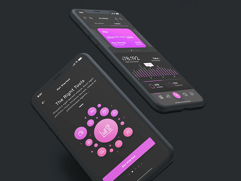 Violett 暗色界面包素材之家精选sketch素材