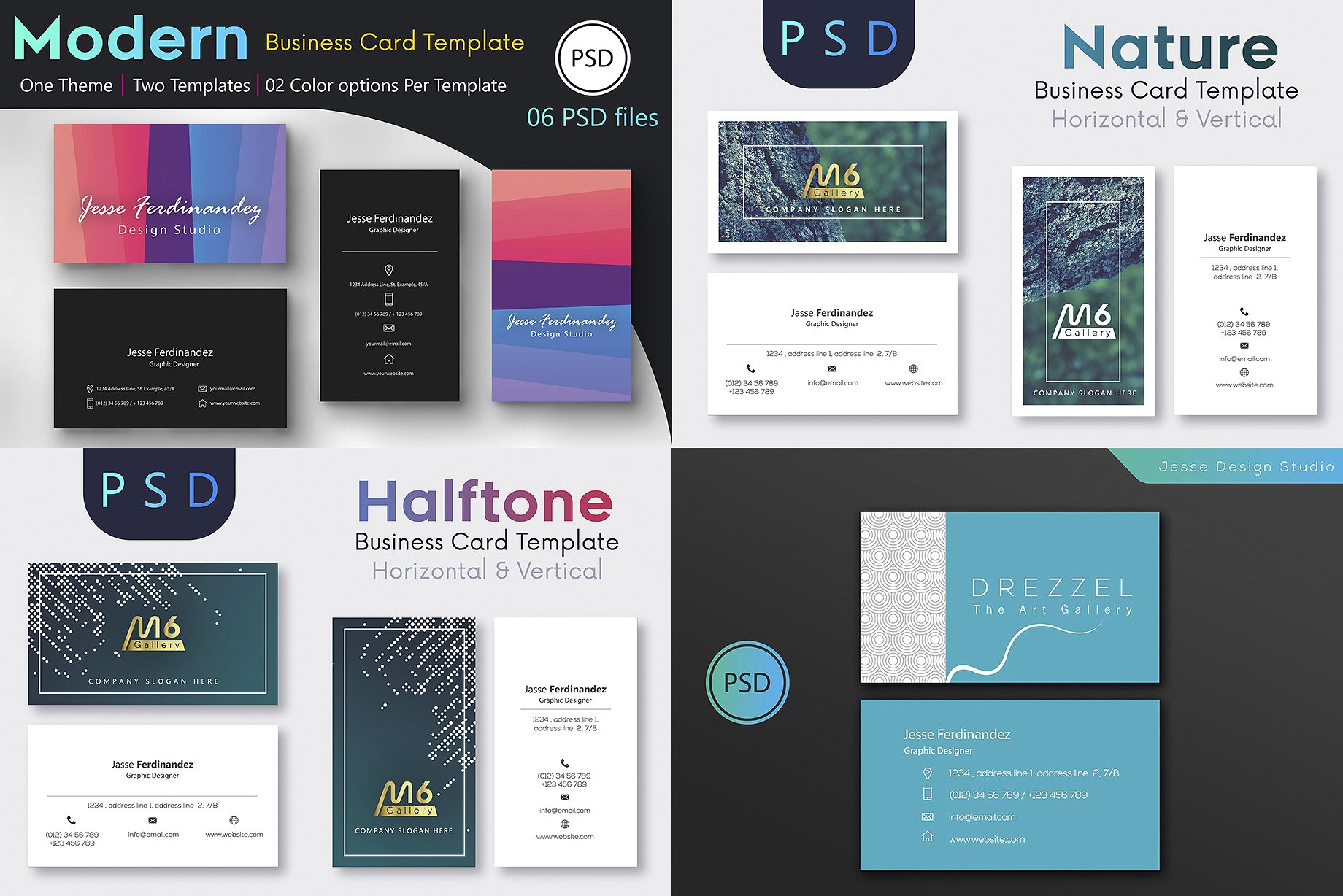 125个高品质的PSD和AI名片设计模板插图(26)