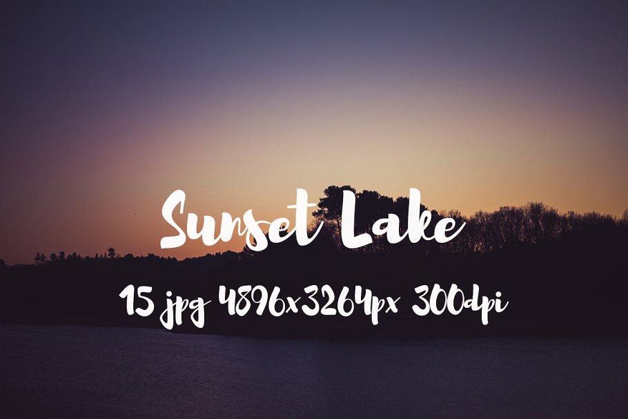 日落湖水高清照片素材 Sunset Lake photo pack插图(2)