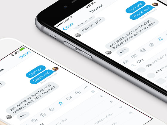 Layer 消息应用界面素材之家精选sketch素材