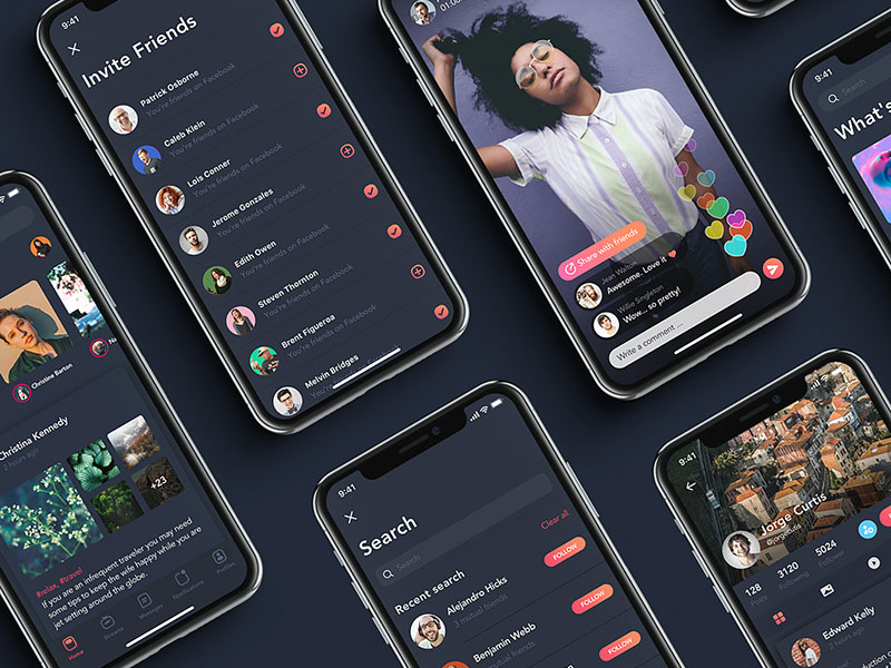 Zingo 社交应用界面包素材之家精选sketch素材