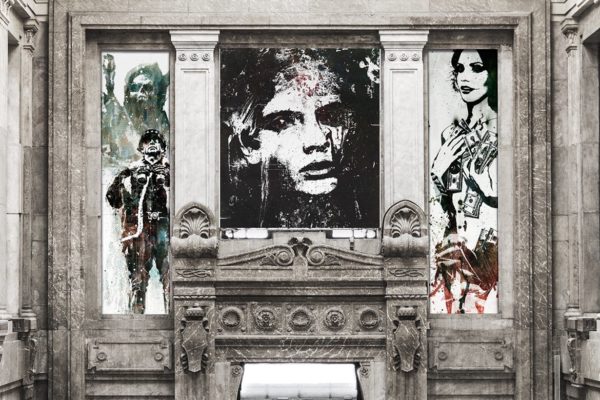 城市广告牌海报设计预览样机 Urban Billboard Poster Mockup