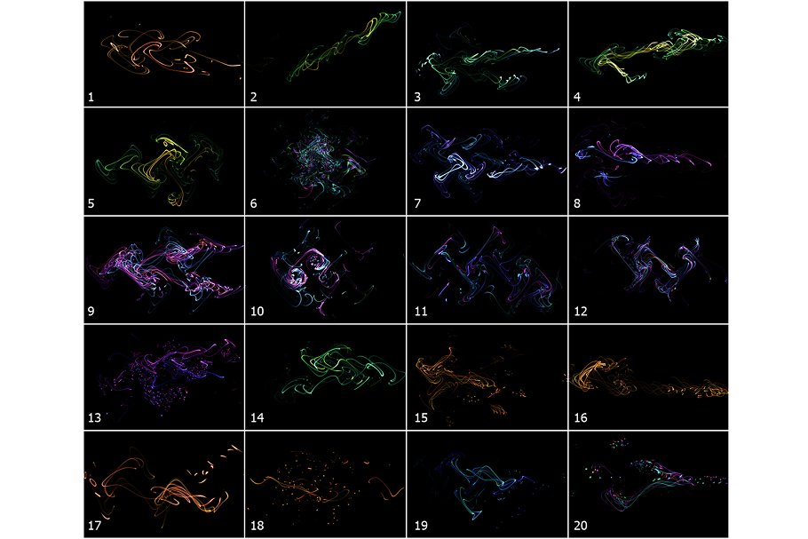 4K高清分辨率魔幻光线叠层背景V2 4K Magic Light Overlays Vol. 2插图(3)