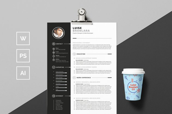 个人简历模板下载 Professional Resume/CV