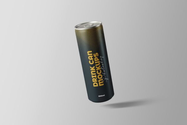 500ml饮料罐易拉罐外观设计素材库精选 Drink Can Mockups 500ml