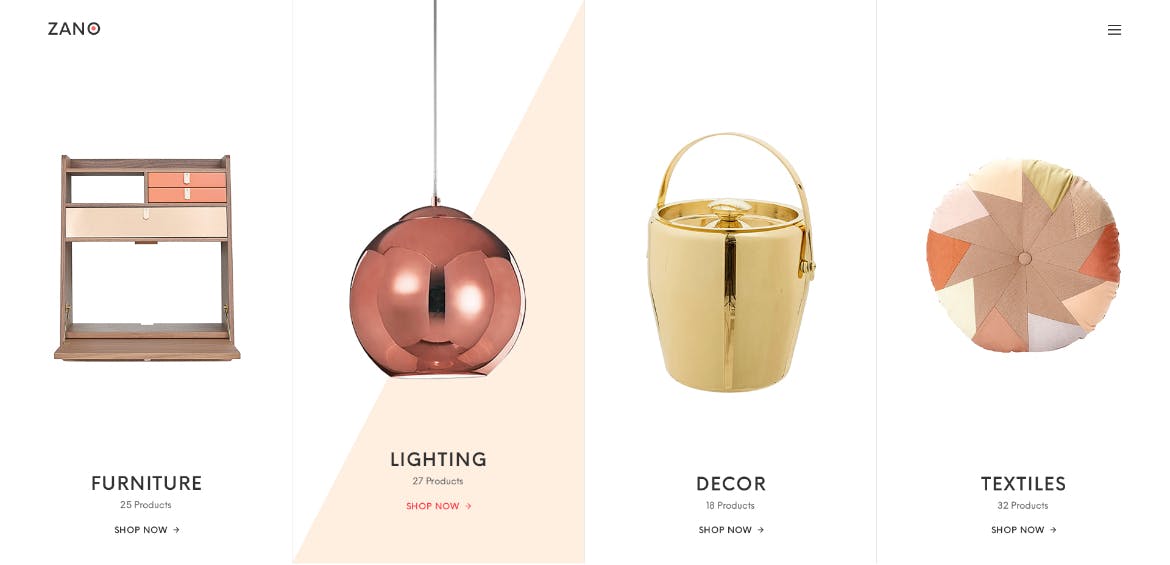 家具电子商务网上商城设计PSD模板 Zano | Furniture eCommerce PSD Template插图(5)