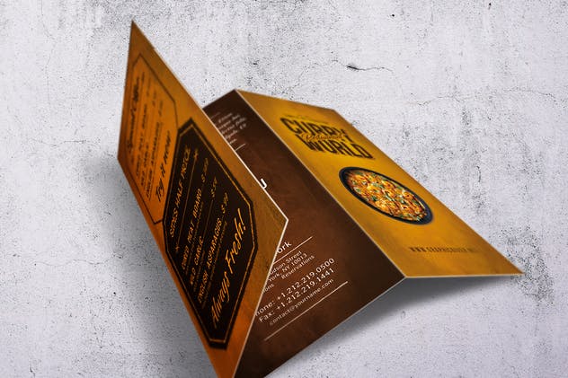 咖喱美食复古餐饮菜单PSD模板下载 Curry World Retro Menu Bundle插图(7)