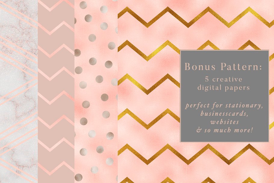 金色&银色金属纹理素材包 Gold & Silver Metallic Textures插图(5)