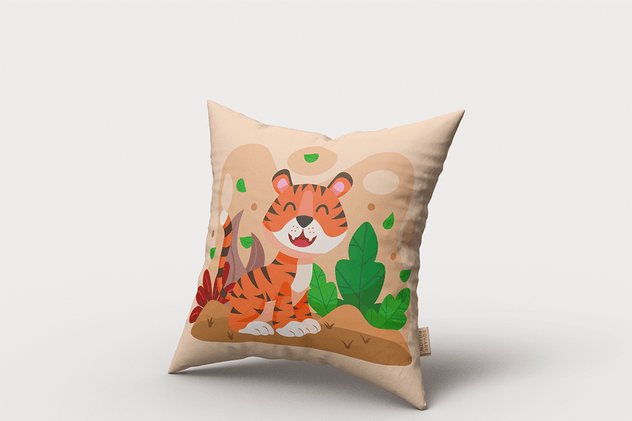 方形枕头靠枕印花设计样机 Square Pillow MockUp插图(7)