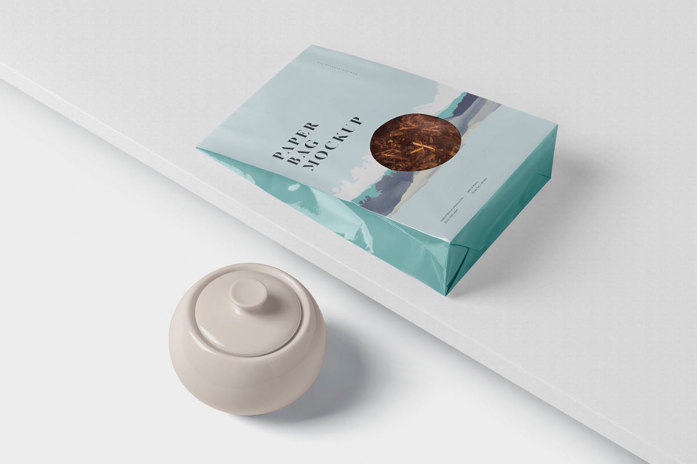 购物纸袋专卖店购物袋外观设计样机 Paper Bag Mockup插图(3)