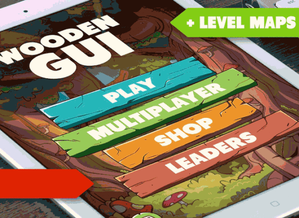 素材库下午茶：一套完整的可爱风格手游（游戏）APP UI KITS套装[PSD]