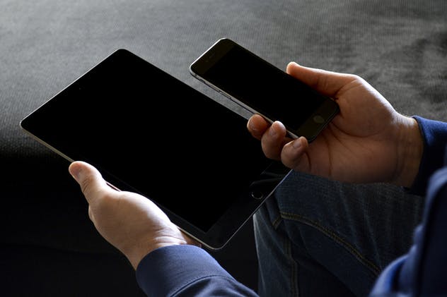 iPhone/iPad响应式设计展示设备样机 iPad iPhone Macbook Responsive Mock-Up Bundle插图(7)