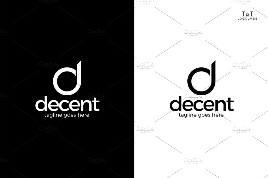 简单、光滑、奢华的字母D Logo Decent – Letter D Logo插图(2)
