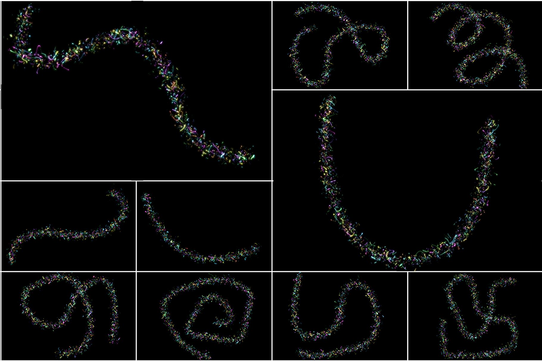 8K超高清分辨率光线波纹叠层背景 Fairytale Waves插图(2)