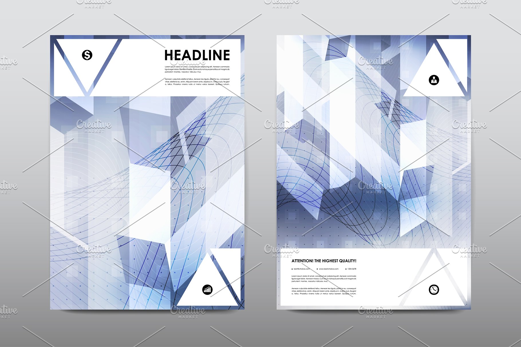 50+企业商业主题宣传小册子模板合集 50+ Business Brochures Bundle插图(35)