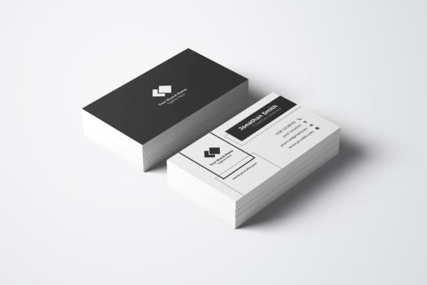 创意几何图形艺术企业素材库精选名片模板v45 Business Card Template.v45