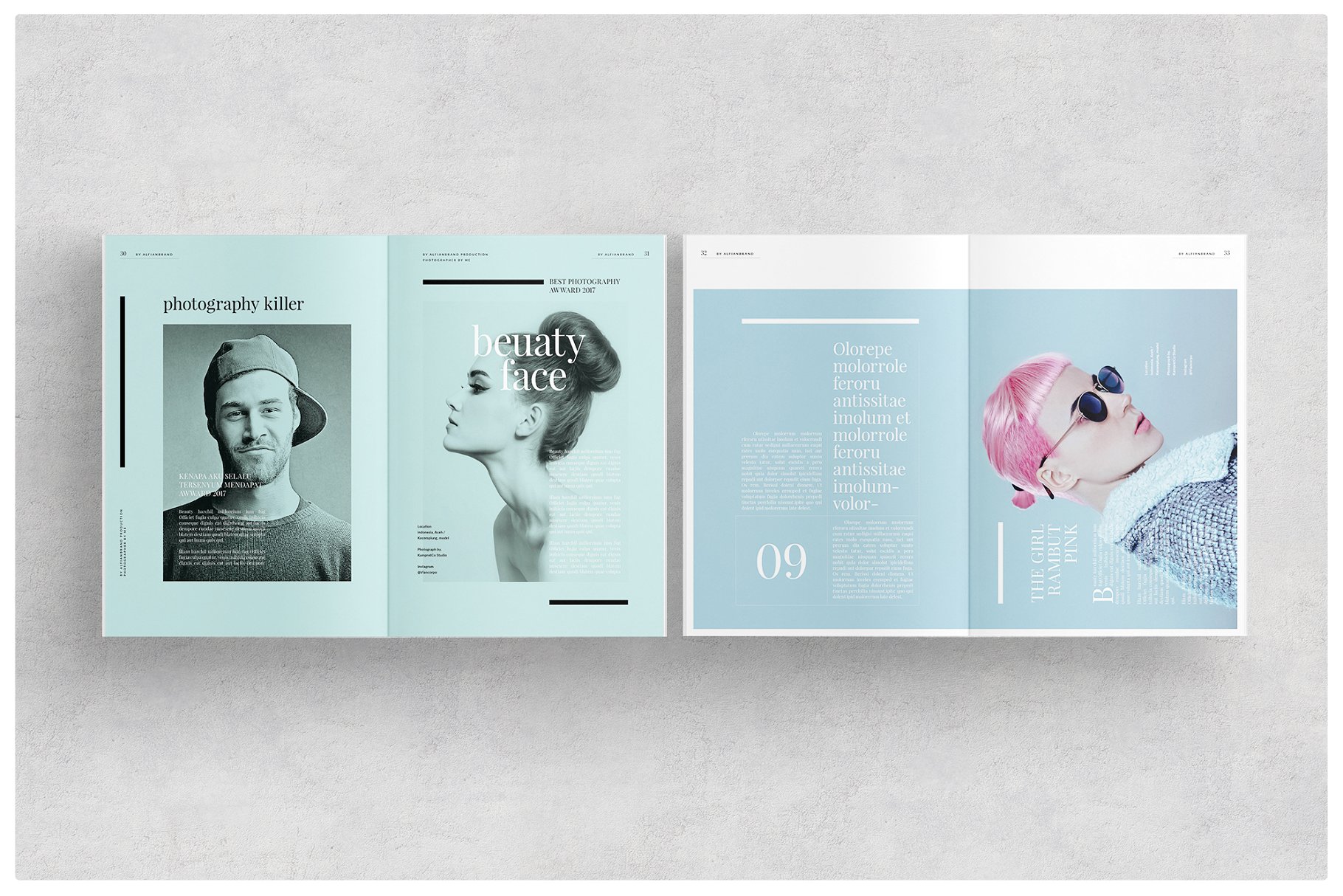 超级名模时尚服饰杂志模板 Magazine插图(7)