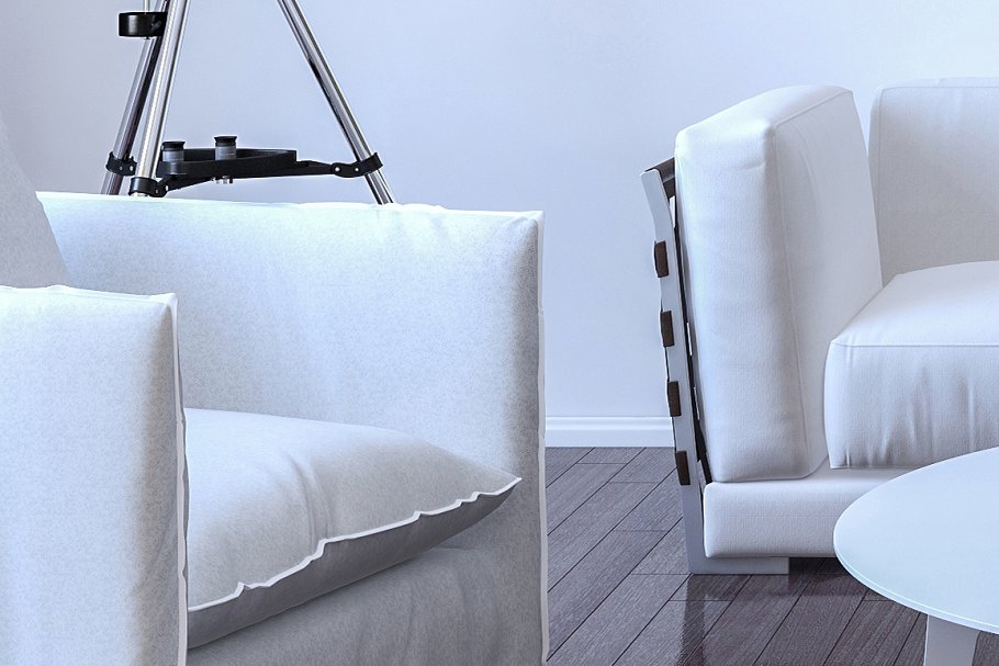 室内超大尺寸油画画框样机模板 10 x Interior Backgrounds 02插图(2)