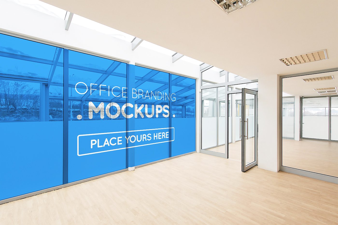 20多个办公室品牌样机展示模型mockups插图(1)