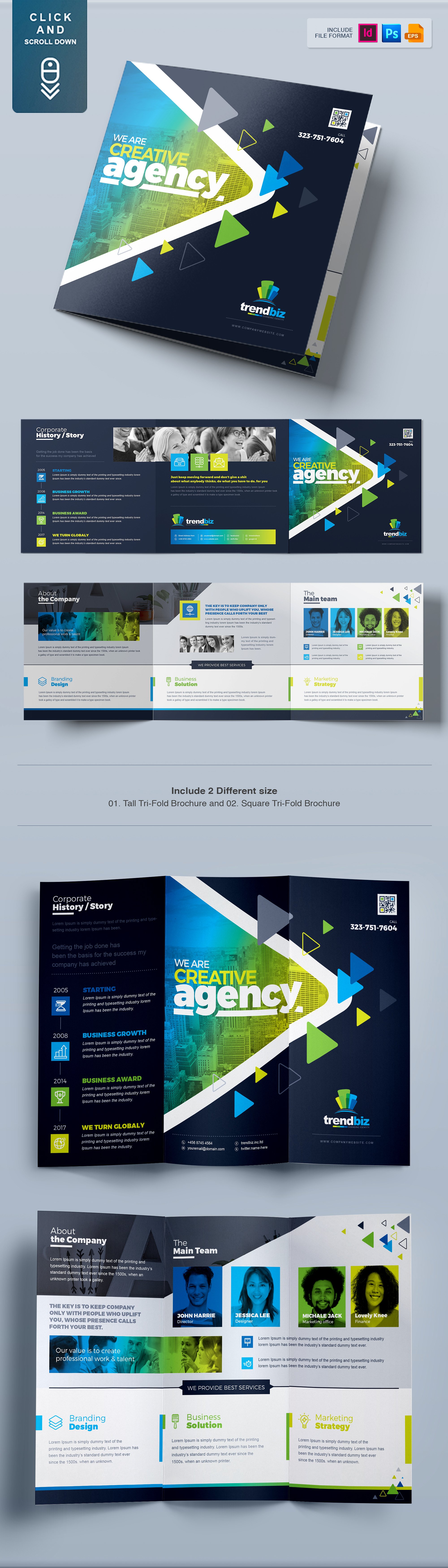 15合1小册子模板合辑下载 Brochure Bundle [indd,eps] 1.22GB插图(21)