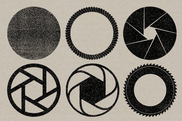 30款复古做旧效果纹理矢量印章形状 Vector Shape Stamps插图(2)