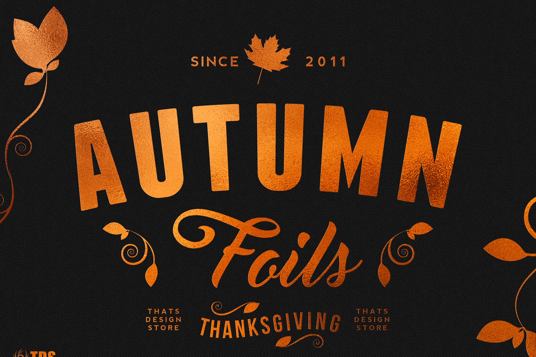 12秋季箔纹理+智能PSD模板 12 Autumn Foil Textures + Smart PSD插图(11)