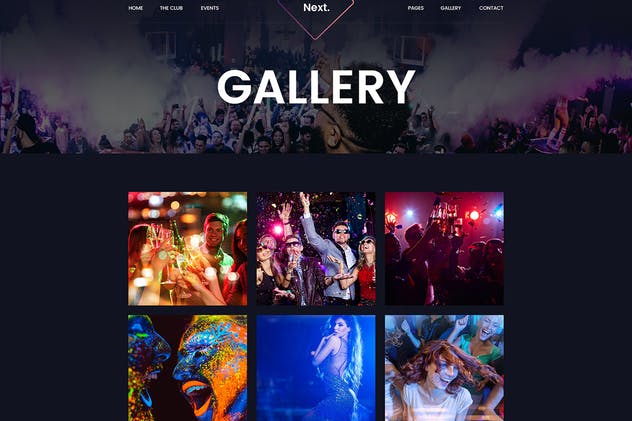 DJ音乐俱乐部夜场网站设计PSD模板 Friday Night DJ Club Music Party Celerity Template插图(10)